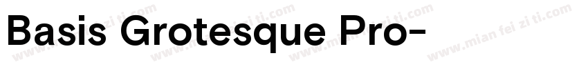 Basis Grotesque Pro字体转换